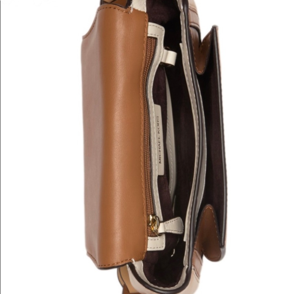 Michael Kors Jolene Small Leather Saddle Bag - Picture 4 of 6
